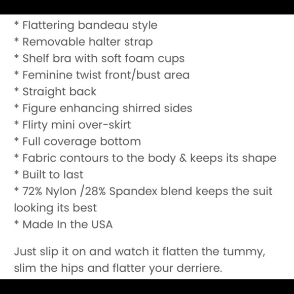 INSTANTFIGURE Skirted One Piece Swimsuit - Picture 10 of 14